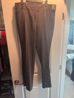 Worthington Gray Tweed Straight-Leg Trousers - Gray